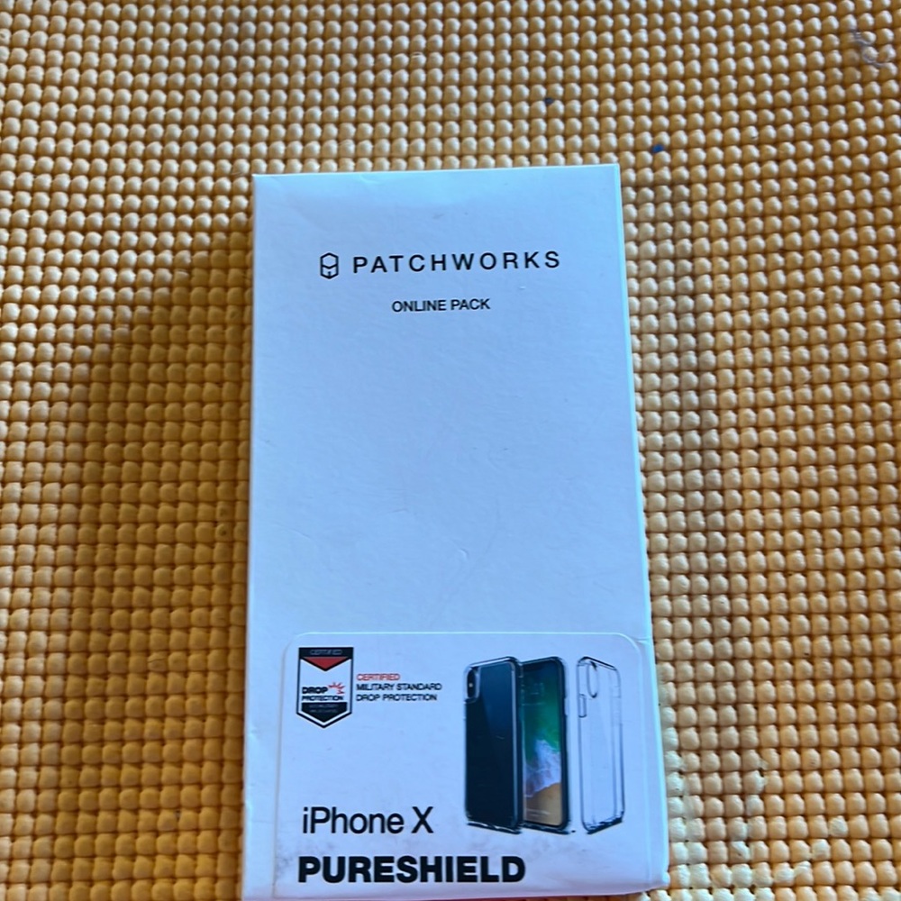 Brand new clear cover case by Patchworks for your IPhone X or XS phone.